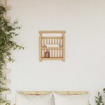 vidaXL Étagère Murale avec étagère Marron 40 x 13 x 44 cm Bambou