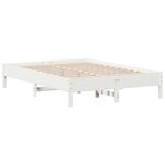vidaXL Cadre de lit sans matelas blanc 160x200 cm bois de pin massif