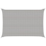 vidaXL Voile d'ombre 4 x 7 m HDPE Rectangulaire Gris clair et blanc