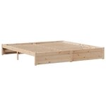 vidaXL Cadre de lit avec tête de lit sans matelas 200x200 cm