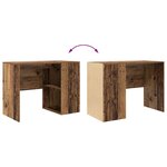 vidaXL Bureau Bois ancien 102 x 50 x 75 cm Bois d'ingénierie