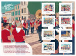 Collector 8 timbres - Les grandes Fêtes du Sud-Ouest - Lettre Verte
