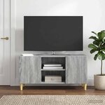 vidaXL Meuble TV 102 x 34 5 x 50 cm Sonoma gris Bois d'ingénierie
