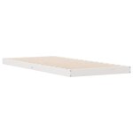 Cadre de lit vidaXL Blanc 100x210 cm en Bois de Pin