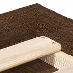 vidaXL Cadre de lit sans matelas chêne marron 100x200 cm