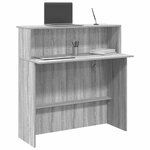 vidaXL Bureau de réception sonoma gris 100x50x103 5 cm bois ingénierie