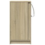 vidaXL Buffet avec LED chêne sonoma 42 5x34x85 cm bois d'ingénierie