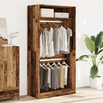 vidaXL Garde-robe vieux bois 100x50x200 cm bois d'ingénierie