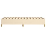 vidaXL Cadre de lit sans matelas crème 100x200 cm tissu