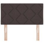 vidaXL Tête de lit design en blocs  marron foncé  80 cm  tissu