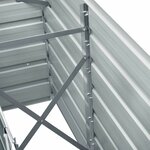 vidaXL Lit surélevé de jardin Acier galvanisé 240x40x77 cm Anthracite