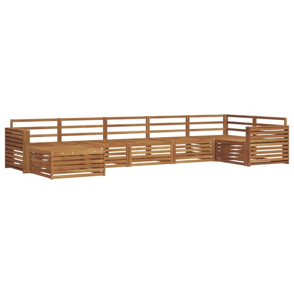 vidaXL Ensemble de canapés d'extérieur 7 pc Naturel