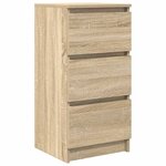 vidaXL Buffet chêne sonoma 37 5x35x76 cm bois d'ingénierie