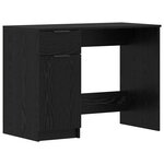 vidaXL Bureau Chêne noir 133 x 50 x 75 cm Bois d'ingénierie