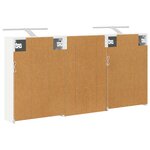 vidaXL Ensemble de Meubles de Salle de Bain 3 Pièces 126 x 16 x 62.5 cm