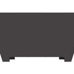 vidaXL Braise Noir 80 x 80 x 40 cm Acier