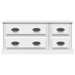 vidaXL Meuble TV blanc 100x35 5x45 cm bois d'ingénierie