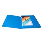 EXACOMPTA - Boite de classement a élastique - Dos 25mm - 24 x 32 - Carte lustrée F.S.C 7/10eme - Bleu