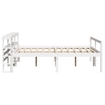 vidaXL Lit pour personne âgée avec tête de lit sans matelas 135x190 cm