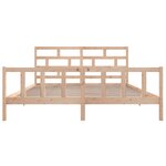 vidaXL Cadre de lit sans matelas bois de pin massif