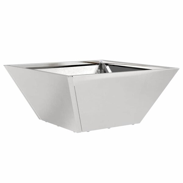 vidaXL Planteur en bol de jardin 35x35x15 cm en inox