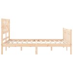 vidaXL Cadre de lit sans matelas bois de pin massif
