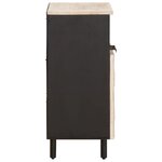 vidaXL Buffet avec stockage Finition Lavage Blanc 60 x 33 x 75 cm