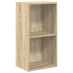 vidaXL Bibliothèque à 2 niveaux Chêne sonoma Bois d’ingénierie