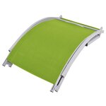 vidaXL Chaises longues pliables 2 Pièces Vert Textilène
