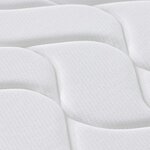 vidaXL Matelas à ressorts ensachés dureté moyenne 160x200 cm