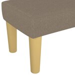 vidaXL Banc Taupe 100x30x30 cm Tissu