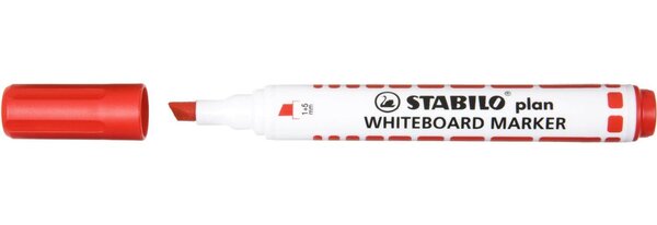 Marqueur PLAN effaçable à sec Pointe biseautée Rouge STABILO