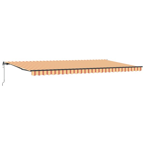 vidaXL Store Rétractable Automatique Jaune et Orange 600x350 cm