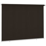 vidaXL Store roulant d'extérieur 300x230 cm Marron PEHD