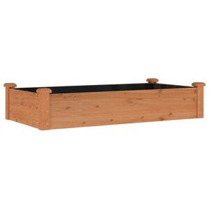 vidaXL Lit surélevé de jardin doublure 120x60x25 cm bois massif sapin