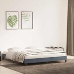 vidaXL Cadre de lit sans matelas gris foncé 200x210 cm velours