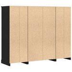 Haute armoire vidaXL en chêne noir 132x35 5x103 5 cm en bois d'ingénierie