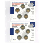Feuilles numismatiques Multi-Collect à 2 poches pour séries Euro Allemagne.