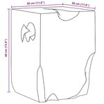 vidaXL Tabouret Bois de teck massif