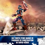 76258 Figurine Captain America LEGO Marvel - Super-Héros Collectible