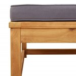 vidaXL Salon de jardin 6 Pièces avec coussins bois d'acacia solide