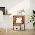 vidaXL Bibliothèque chêne artisanal 60x30x77 cm bois d'ingénierie