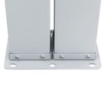 vidaXL Auvent latéral rétractable Marron 100 x 1000 cm