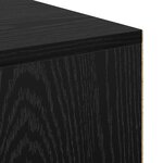 vidaXL Bureau Chêne noir Bois d'ingénierie Compact Bureau moderne