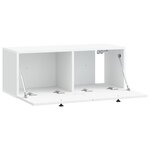 vidaXL Meuble TV mural Blanc 78 5 x 31 x 30 cm Bois d'ingénierie