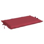 vidaXL Coussin de chaise longue rouge bordeaux 186x58x4cm tissu oxford