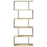 vidaXL Étagère séparatrice de pièce 5 niveaux chêne sonoma 70x24x161cm