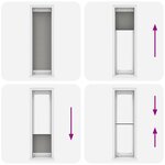 vidaXL Store plissé anthracite 60x200 cm largeur du tissu 59 4 cm