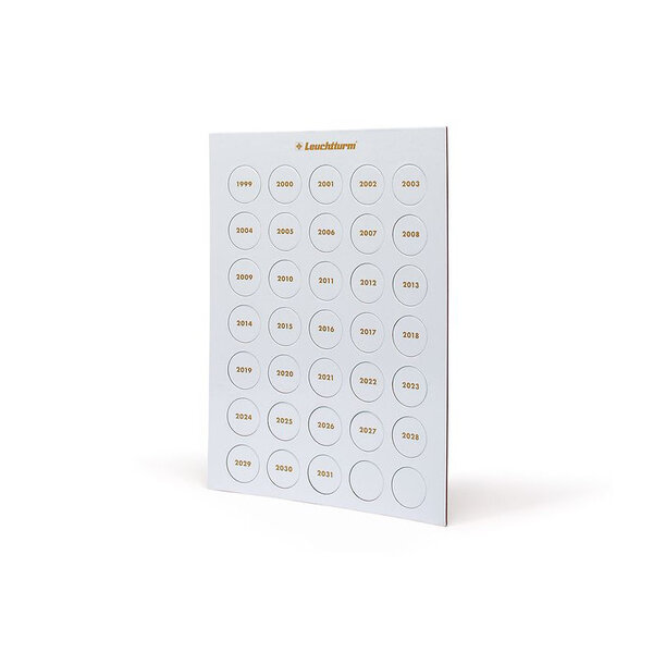 Chips en carton des années 1999-2031 pour identifier votre collection.