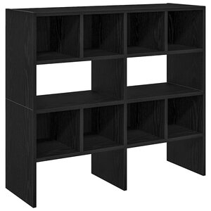 VidaXL Étagères à chaussures empilables en chêne noir 89 5 x 30 x 40cm